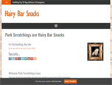 Tablet Screenshot of hairybarsnacks.com